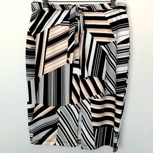 Jules & Leopold Belted Midi-Skirt